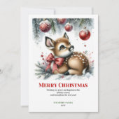 デジタルベイビーディア スノー フォレスト 水彩 クリスマス (正面)