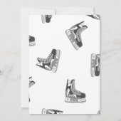 デジタルホッケー誕生日パーティーのパーソナライズ 招待状 (裏面)