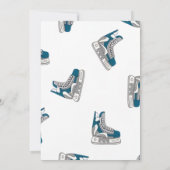 デジタルホッケー誕生日パーティーのパーソナライズ 招待状 (裏面)