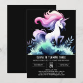 デジタルホース誕生日 招待状 (正面/裏面)