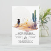 デジタルボホカウボーイ誕生日 招待状 (スタンド正面)