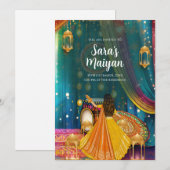 デジタルマイアン、ピーティ招待状としてお誘いします 招待状 (正面/裏面)