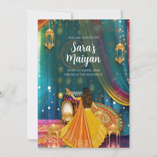 デジタルマイヤン招待状ズアズピティ招待状 招待状 (正面)