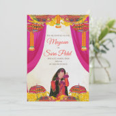 デジタルマヨウン招待状 & ウェディングハルディ招待状 招待状 (スタンド正面)