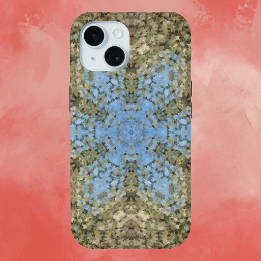 デジタルマンダライエローとブルー Case-Mate iPhoneケース