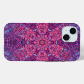 デジタルマンダラピンクパープルとブルー Case-Mate iPhoneケース (裏面 (横))