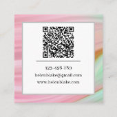 デジタルマーケティングエキスパートQRコードトレンディースクエア スクエア名刺 (裏面)