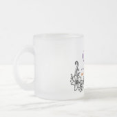 デジタルマーケティンググルマグ – 燃料あなたのクリエイティブCa フロストグラスマグカップ (左)