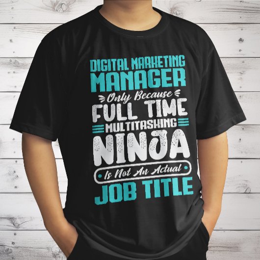 デジタルマーケティングマネージャー 職務称号 職業 Tシャツ