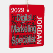 デジタルマーケティング専門家超並外カスタム セラミックオーナメント (右)
