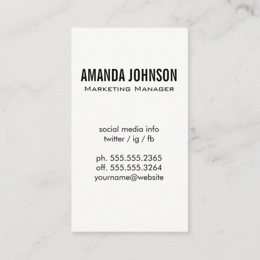 デジタルマーケティング鮮やか/ 名刺 (裏面)