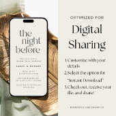 デジタルミニマリストリハーサルディナー 招待状