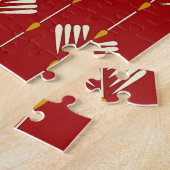 デジタルムガル：繊維工場のアートワーク。 ジグソーパズル (側面)