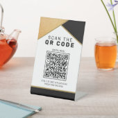 デジタルメニュー金ゴールドグリッター 台座サイン (インサイチュ)