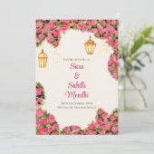 デジタルメヘンディ招待状 & デジタルメヘンディへの招待 招待状 (スタンド正面)