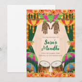 デジタルメヘンディ招待状 メヘンディのデジタル招待状 招待状 (正面/裏面)