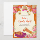 デジタルメヘンディ招待状 & メヘンディの招待状 招待状 (正面/裏面)