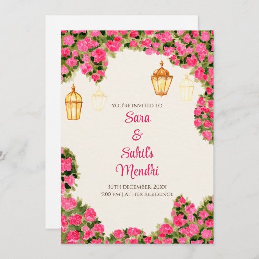 デジタルメージェンディの招待とデジタルメーンディ招待状 招待状 (正面/裏面)