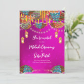 デジタルメーンディ招待状&メーンディ招待 招待状 (スタンド正面)