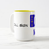 デジタルモードアマチュア無線のマグ ツートーンマグカップ (正面左)