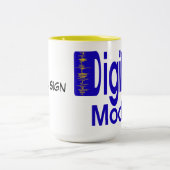 デジタルモードアマチュア無線のマグ ツートーンマグカップ (中央)