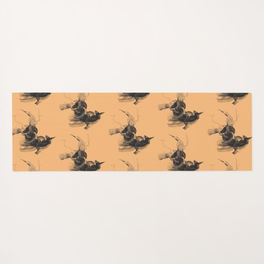 デジタルユニコーン姿カスタム – 背景色 ヨガマット (裏面(横))