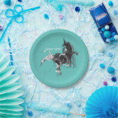 デジタルユニコーン ペーパープレート (パーティー)