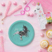 デジタルユニコーン ペーパープレート (パーティー)