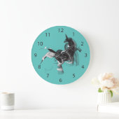 デジタルユニコーン ラージ壁時計 (ホーム)