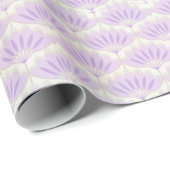 デジタルラベンダーフラワーパターンラッピング紙 ラッピングペーパー (ロールコーナー)