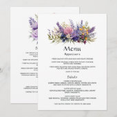 デジタルラベンダー結婚フローラ メニュー (正面/裏面)