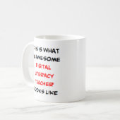デジタルリテラシー先生素晴らし、 コーヒーマグカップ (正面左)