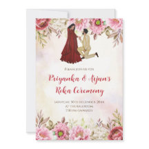 デジタルリングセレモニー インドの婚約招待状