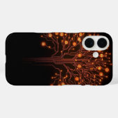 デジタルルーツ: 輝く回路の樹 Case-Mate iPhoneケース (裏面 (横))