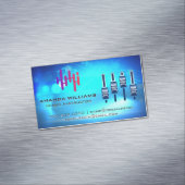 デジタルロゴ |ミキサー |音楽の背景 マグネット名刺 (インサイチュ)