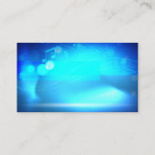 デジタルロゴ |ミキサー |音楽の背景 名刺 (裏面)