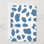 デジタルヴィンテージ ウェスタン ボーイ ベイビー シャワー 招待状 (裏面)