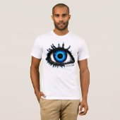 デジタル不眠症の爆発の目のTシャツ Tシャツ (正面フル)