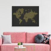 デジタル世界地図 キャンバスプリント (インサイチュ (リビング))