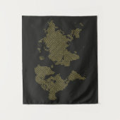 デジタル世界地図 タペストリー (正面)