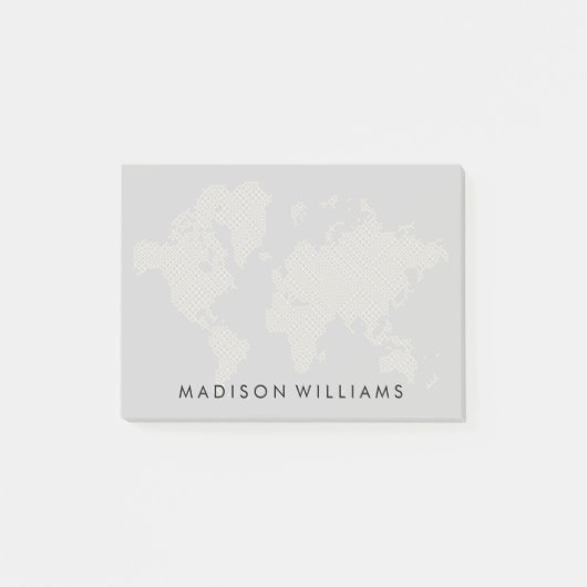 デジタル世界地図 ポストイット (正面)