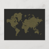 デジタル世界地図 ポストカード (正面)