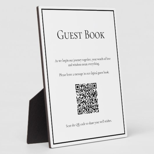 デジタル伝統的ゲストブックサイン フォトプラーク (側面)