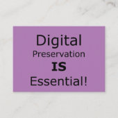 デジタル保存が不可欠! 名刺 (正面)