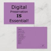 デジタル保存が不可欠！ 名刺 (正面/裏面)