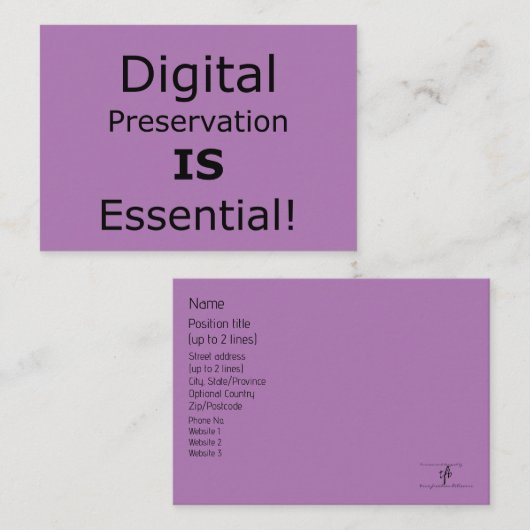 デジタル保存が不可欠! 名刺 (正面/裏面)