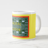 デジタル先住民ジャンボマグ ジャンボコーヒーマグカップ (正面右)