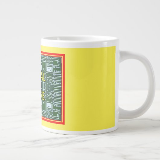 デジタル先住民ジャンボマグ ジャンボコーヒーマグカップ (右)