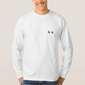 「デジタル先住民、アナログ・ドリームズ」ホワイト Tシャツ (正面)