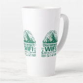 デジタル再接続の自然 カフェラテマグ (右アングル)